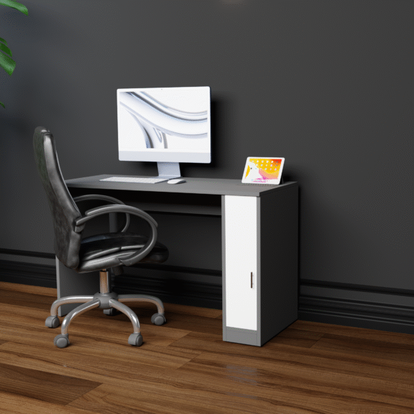 Desktop Table with Storage Cabinet